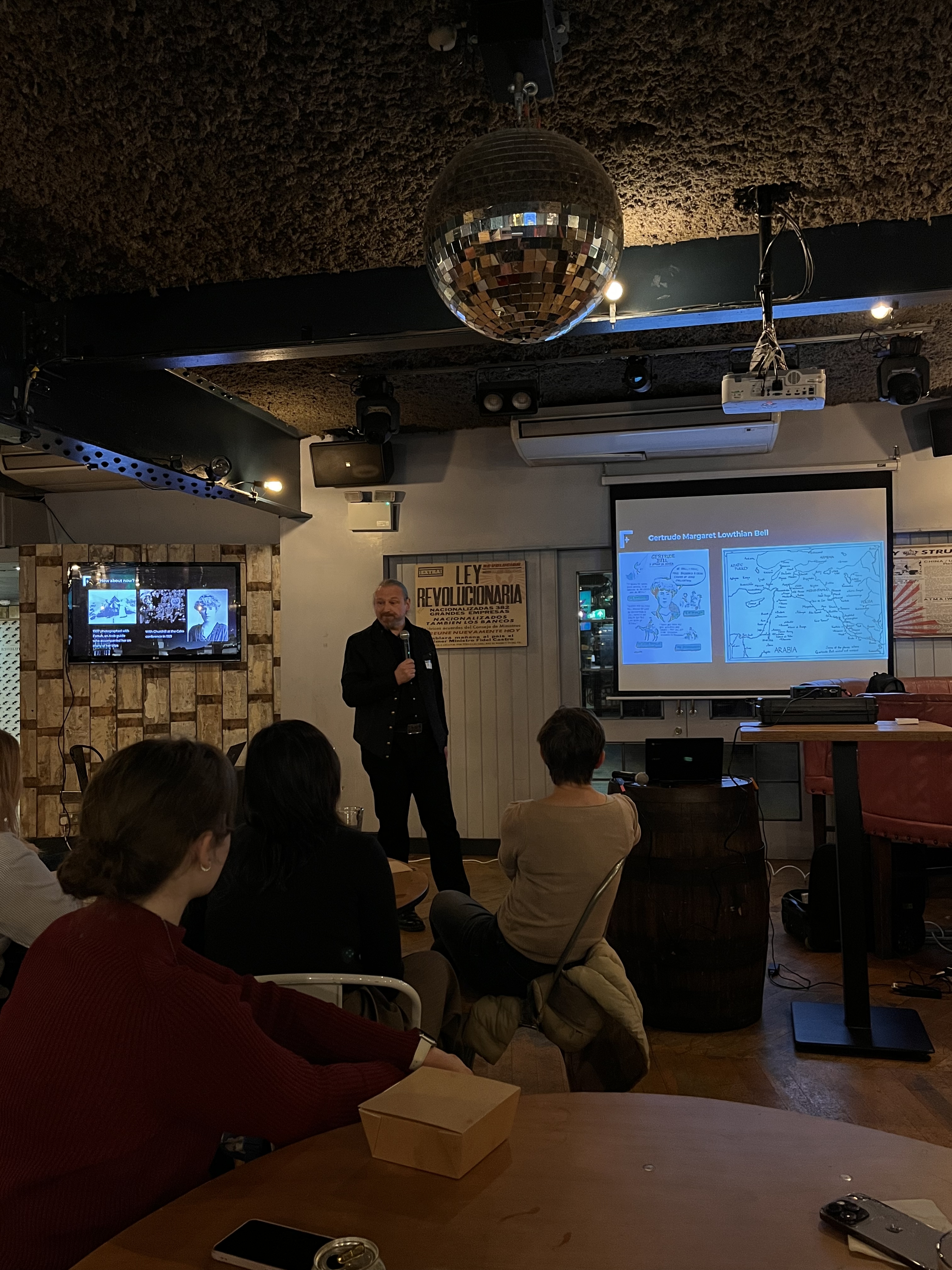 Yann giving the talk